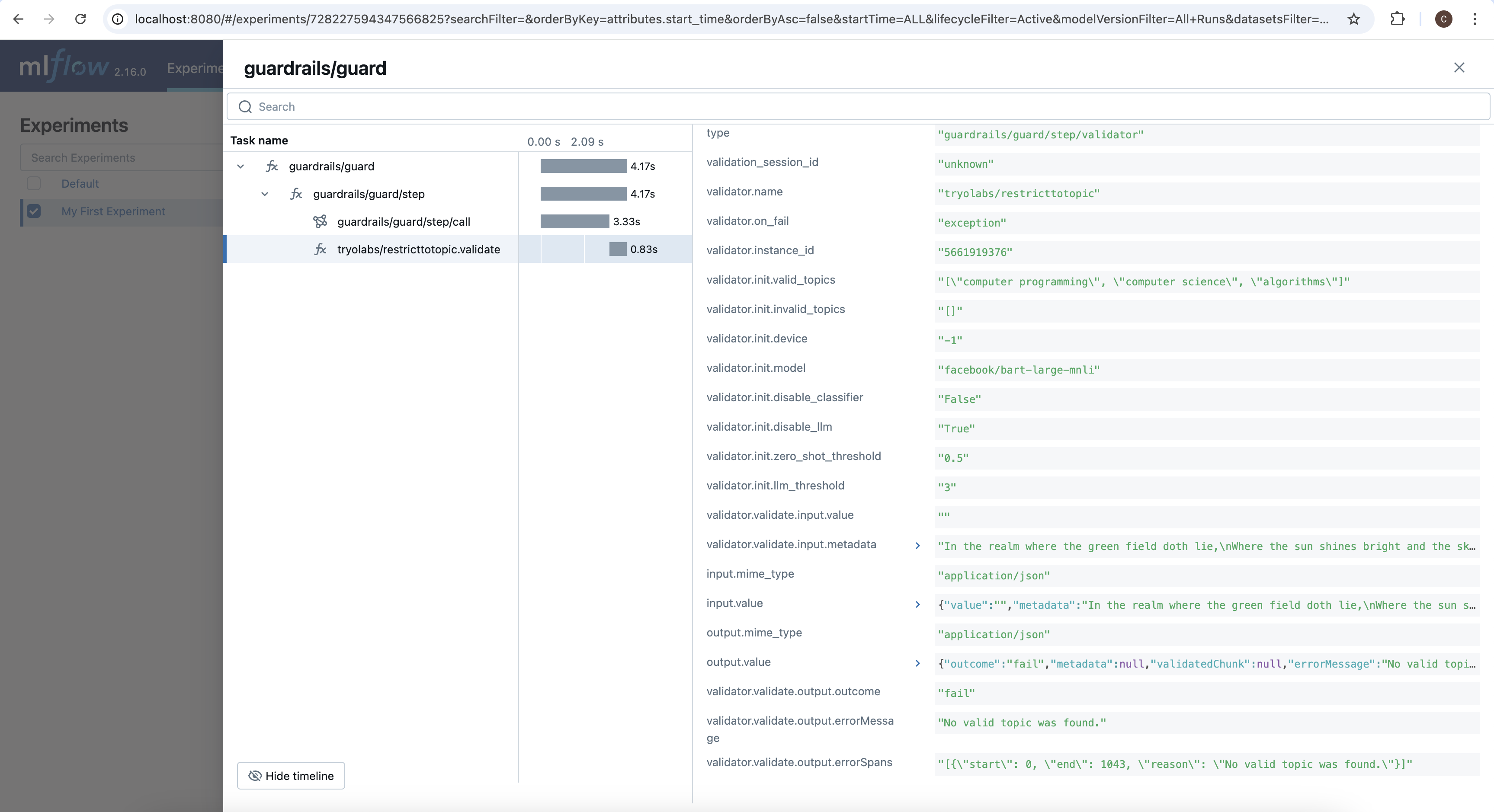 Exception Path Trace